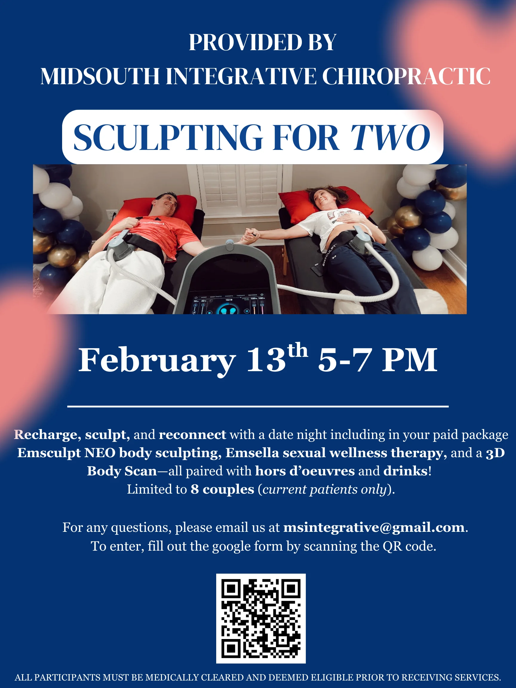 Sculpting for Two Event flyer.