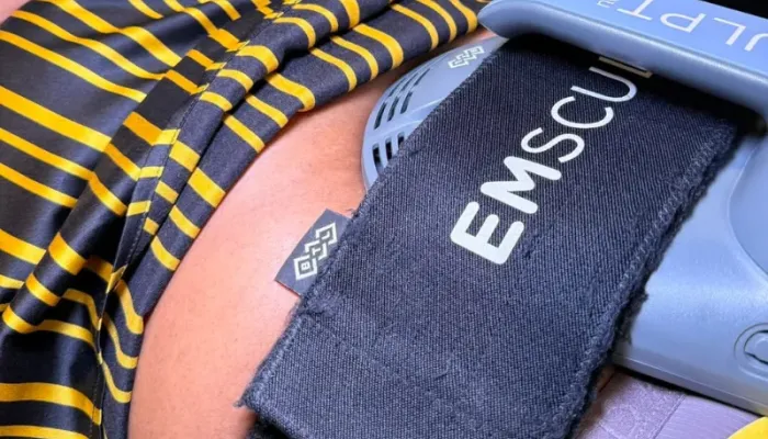 EmSculpt Neo treatment on a patient.